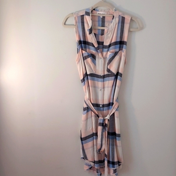 Bella dahl strip Dress Some Linen Material - Picture 1 of 11